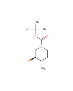 Astatech (3S,4S)-TERT-BUTYL 4-AMINO-3-FLUOROPIPERIDINE-1-CARBOXYLATE, 95.00% Purity, 0.25G